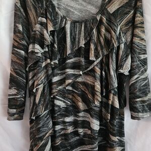 Element Multicolor Ruffle Blouse